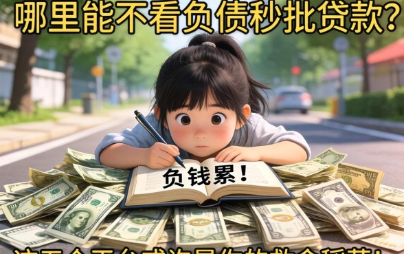 急需用钱却负债累累？哪里能不看负债秒批贷款？这五个平台或许是你的救命稻草！
