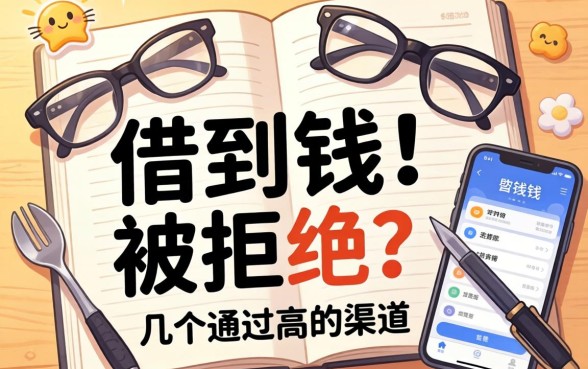 怎么容易借到钱不被拒绝?整理了几个通过率高的渠道