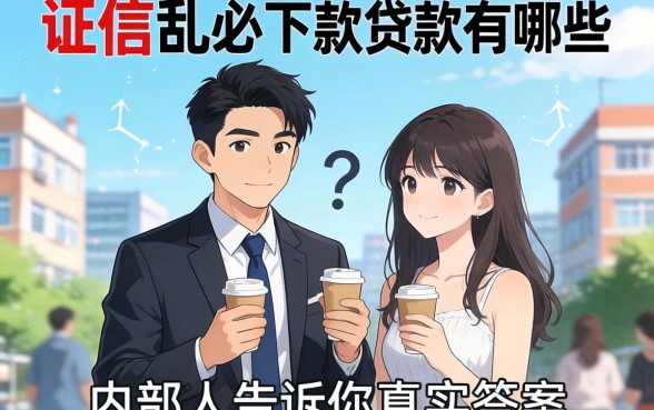 征信乱2026必下款的贷款有哪些？内部人告诉你真实答案