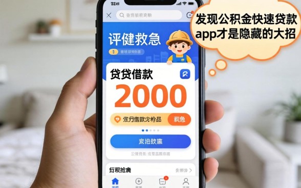 我借了手机贷借款2000救急,发现公积金快速贷款app才是隐藏的大招