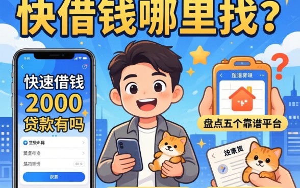 急需用钱哪里找？快速借钱2000的贷款app有吗？盘点五个靠谱平台助你渡过难关