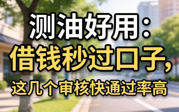 实测好用的借钱秒过口子，这几个审核快通过率高