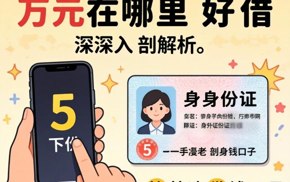 需要一千元在哪里好借，深入剖析5个手机和身份证快速借钱口子