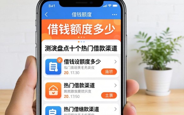 手机借钱额度有多少？实测盘点十个热门借款渠道