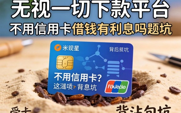我试了那些无视一切下款的平台，发现不用信用卡借钱有利息吗这个问题背后的坑