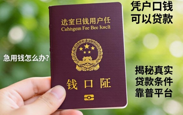 手里只有户口薄急用钱怎么办？凭户口薄可以贷款吗？揭秘真实贷款条件与靠谱平台