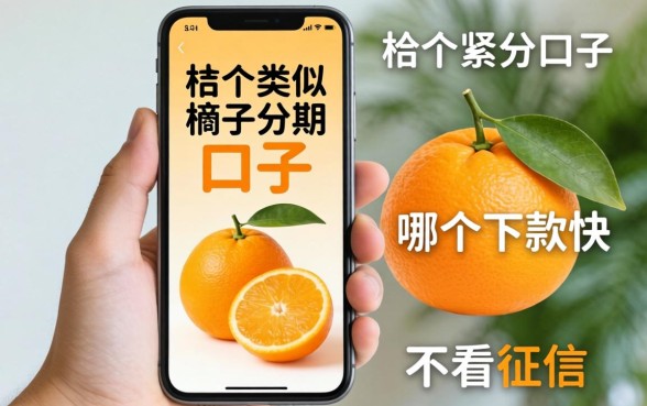 手头紧想找个类似桔子分期的口子,哪个下款快不看征信?