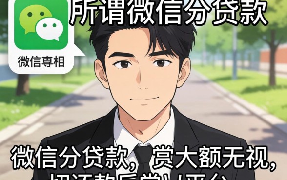 我试遍了所谓的微信分贷款大额无视一切还款的平台，发现了这个反常识的真相