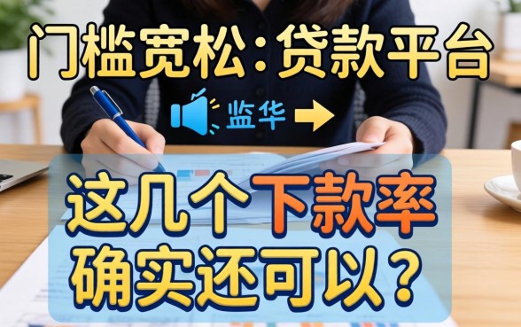 实测门槛宽松的贷款平台，这几个下款率确实还可以
