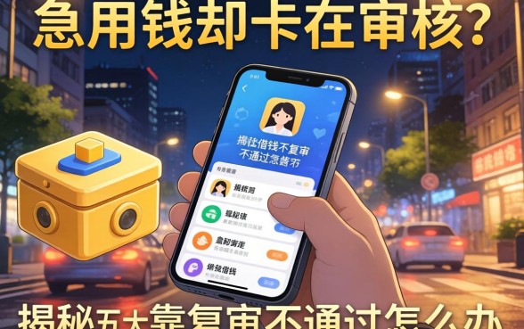 深夜急用钱却卡在审核？手机借钱APP复审不通过怎么办？揭秘五大靠谱下款平台