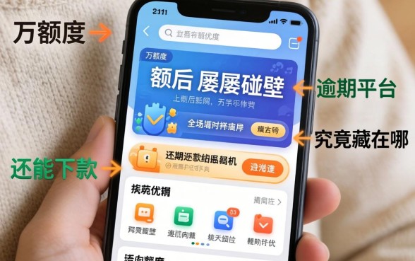 我手机四万额度却屡屡碰壁,逾期后还能下款的平台究竟藏在哪