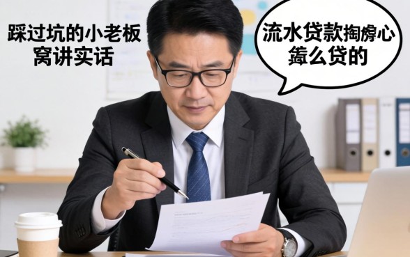 用银行流水贷款怎么贷的?一个踩过坑的小老板掏心窝讲实话