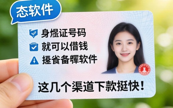 揭秘用身份证号码就可以借钱的软件，这几个渠道下款挺快