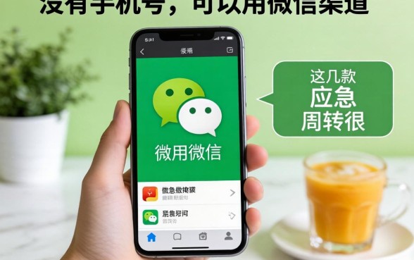 揭秘没有手机号可以用微信的渠道，这几款应急周转很实用
