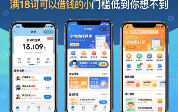 实测几款满18就可以借钱的小额软件,门槛低到你想不到