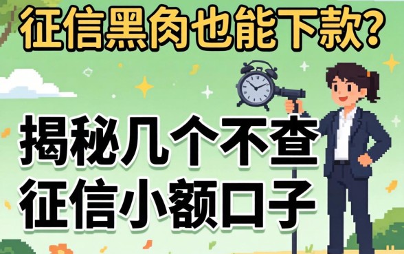 无视征信黑户也能下款？揭秘几个不查征信小额口子