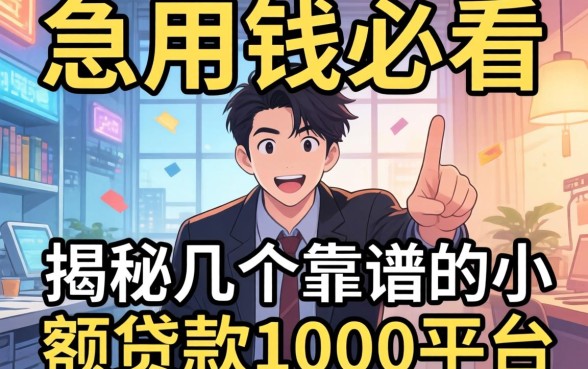 急用钱必看:揭秘几个靠谱的小额贷款1000平台