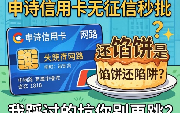 网申信用卡无征信秒批是馅饼还是陷阱?我踩过的坑你别再跳