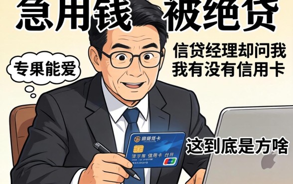 急用钱被拒贷,信贷经理却问我有没有信用卡,这到底是为啥?