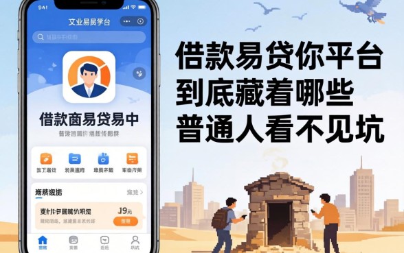 类似徽商易贷app一样的借款平台，到底藏着哪些普通人看不见的坑？