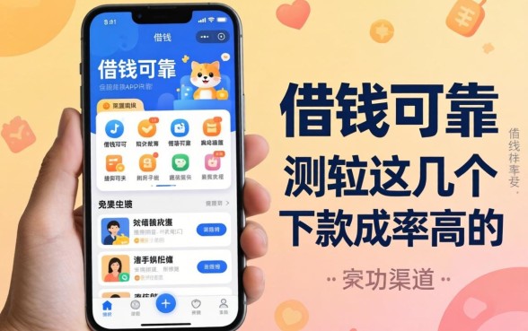手机有哪些借钱app可靠?实测这几个下款成功率高的渠道