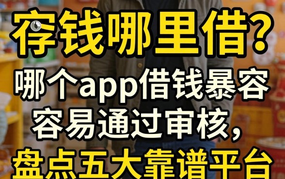 急需用钱哪里借?哪个app借钱最容易通过审核呢?盘点五大靠谱平台