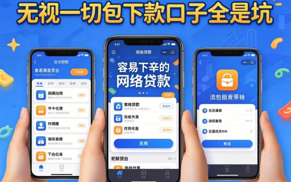 我试了几个所谓容易下来的网络贷款平台,发现无视一切包下款口子全是坑