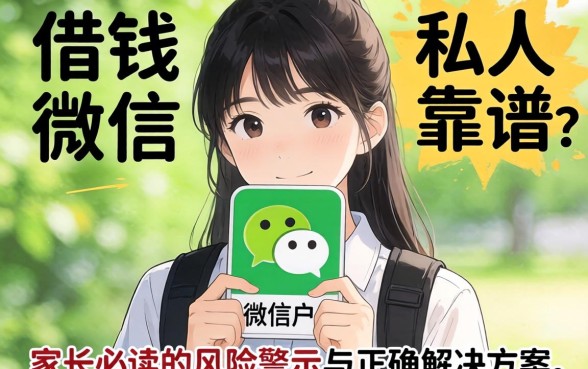 未成年借钱私人微信靠谱吗？家长必读的风险警示与正确解决方案