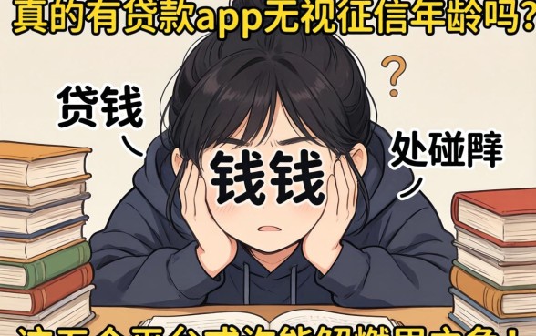 急需用钱却四处碰壁？真的有贷款app无视征信年龄吗？这五个平台或许能解燃眉之急！