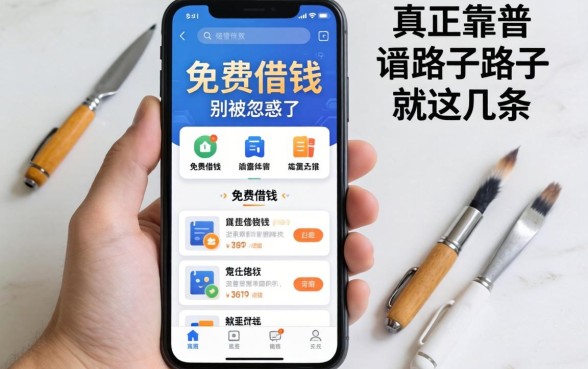 如何在手机上免费借钱？别被忽悠了，真正靠谱的路子就这几条