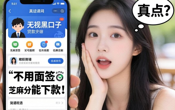 我试了那些无视黑口子的贷款软件,发现不用面签和芝麻分也能下款,但真相有点意外