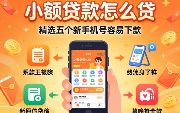 想要小额贷款怎么贷，精选五个新手机号容易下款的软件