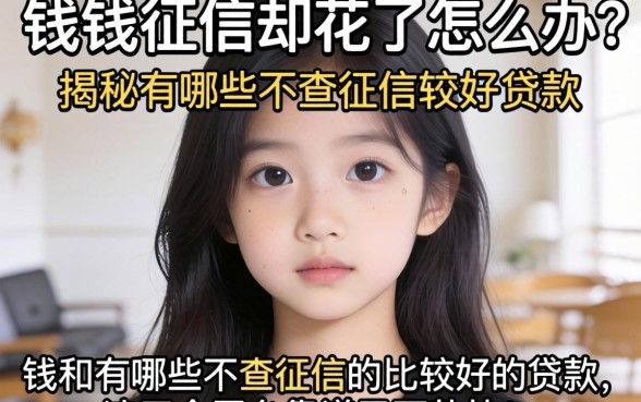急需用钱征信却花了怎么办?揭秘有哪些不查征信的比较好的贷款,这五个平台靠谱又下款快!