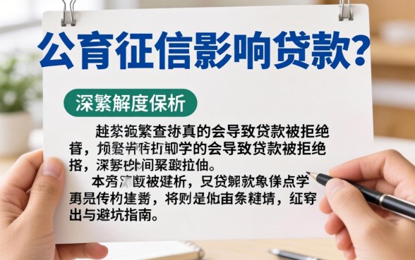 查个人征信影响贷款吗？频繁查询真的会导致贷款被拒吗？深度解析与避坑指南