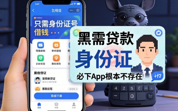 我试了市面上那些只需身份证号的借钱软件，发现黑户贷款的口子必下app根本不存在