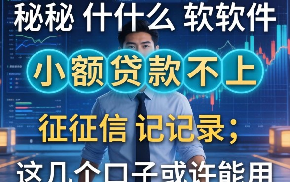 揭秘什么软件小额贷款不上征信记录,这几个口子或许能用