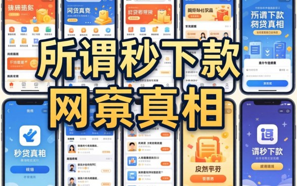我试了十几个平台，发现所谓秒下款的网贷真相竟然是这样