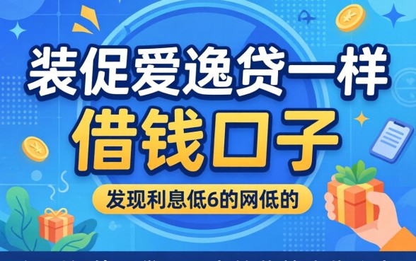 我试了几个像爱逸贷一样的借钱口子，发现利息低的网贷口子竟然藏着这些秘密