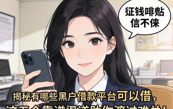 急需用钱却征信不佳?揭秘有哪些黑户借款平台可以借,这五个靠谱渠道助你渡过难关!