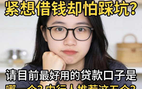 手头紧想借钱却怕踩坑？请问目前最好用的贷款口子是哪一个？内行人推荐这五个