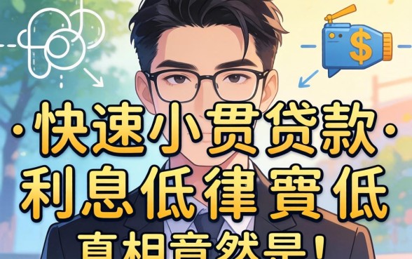 我试了几个贷款新口子，发现快速小额贷款利息低的真相竟然是这样
