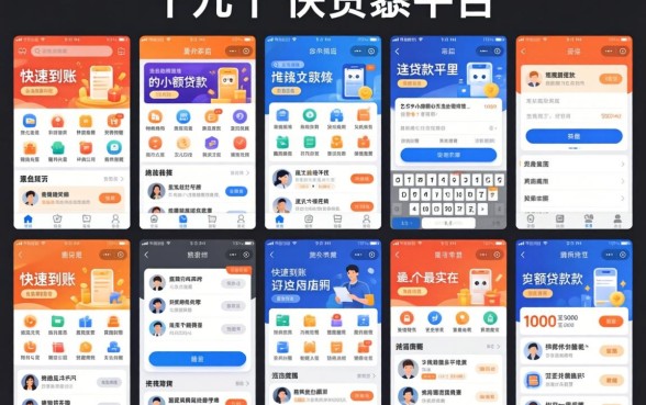 我试了十几个平台，发现能快速到账的小额贷款和1000至5000的小额贷款平台里，这几个最实在