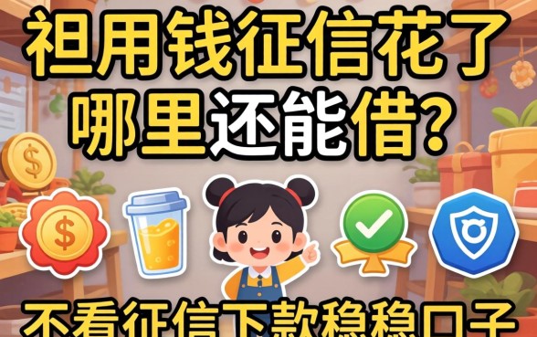 急用钱征信花了哪里还能借？分享五个不看征信下款稳的口子