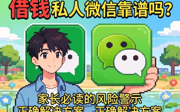 未成年借钱私人微信靠谱吗？家长必读的风险警示与正确解决方案