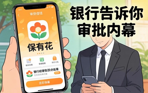 手机借钱app里的保有花:银行经理告诉你审批内幕