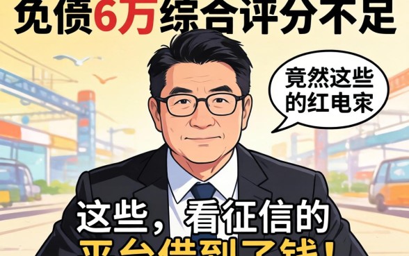 我负债8万综合评分不足,竟然在这些不看征信的平台借到了钱