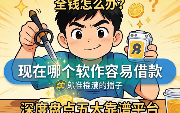 急需用钱怎么办？现在哪个软件容易借款的？深度盘点五大靠谱平台