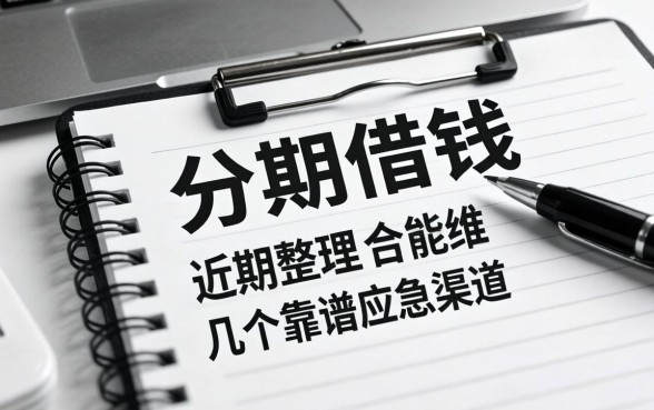 无视黑白分期借钱:近期整理的几个靠谱应急渠道