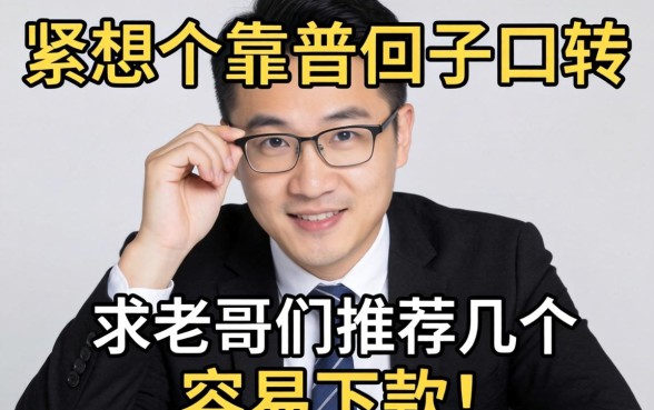手头紧想找个靠谱口子周转,求老哥们推荐几个容易下款的平台!
