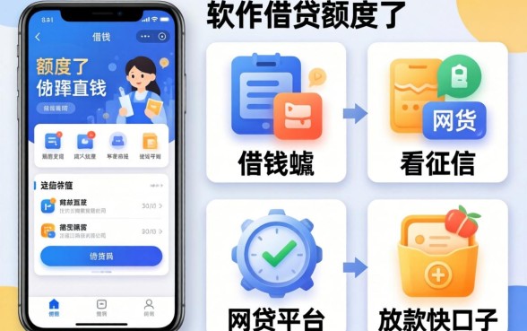 贷款软件出额度了借钱，胪列五个不看征信网贷平台放款快的口子
